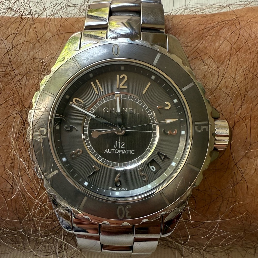 Chanel J12 Elegant Automatic Titanium Ceramic Gre… - image 2